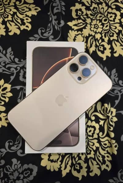 Apple iPhone 16 pro max complete box urgent sale connect wtp no