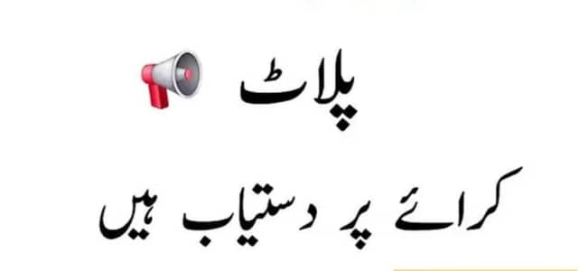 10 Marla corner plot for rent on main narwala road