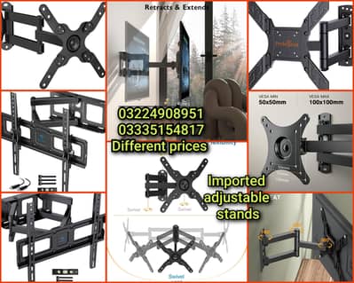 Monitor stand wall mount adjustable imported lcd LED tv