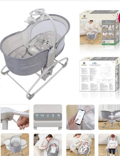 Mastela 4 in 1 Baby Bassinet | Swing + Cradle | Like New | Original