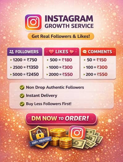 Insta Followers For sale 100% real follower