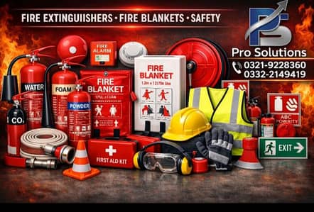 All Safety Equipments, Fire Extinguisher, Fire Alarm and much more .