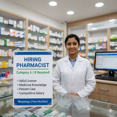 Pharmacist with Category A for Pharmacy