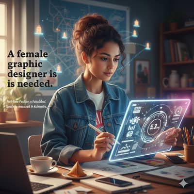  Urgent: Female Graphic Designer Needed in Faisalabad