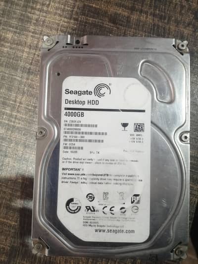 4 TB HARDISK original seagate % Health