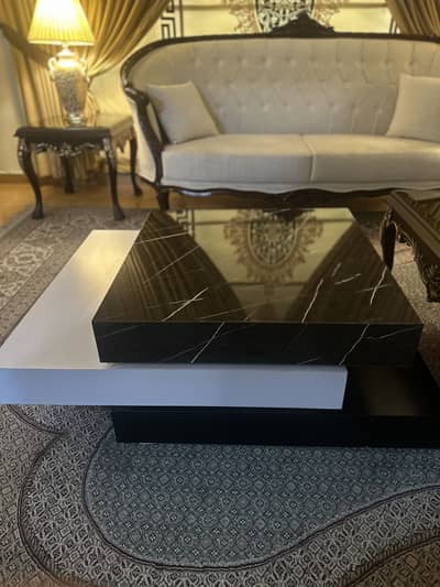 Modern Coffee Table. Geometric Layered Design.