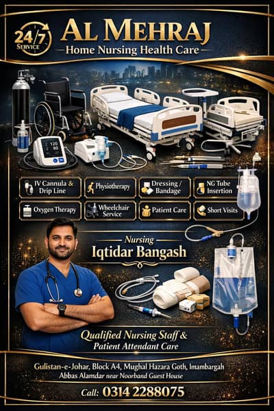 Male Nurse | Patient Attendant | Care Taker | Nursing Staff | 24/7