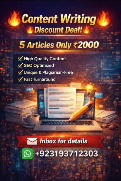 I am a professional content writer and SEO specialist