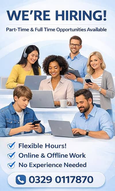 full time part time office and online work available