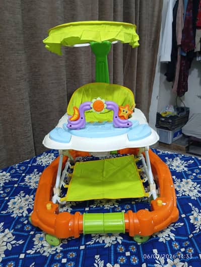 Baby Walker with 8 wheels 2 in one