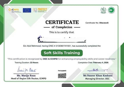 Soft Skill Certificate