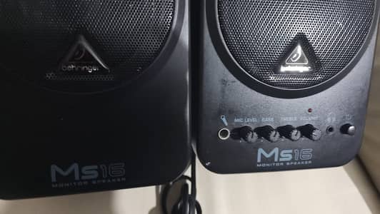 Behringer MS16 2-Way Active Nearfield Monitors -Pair