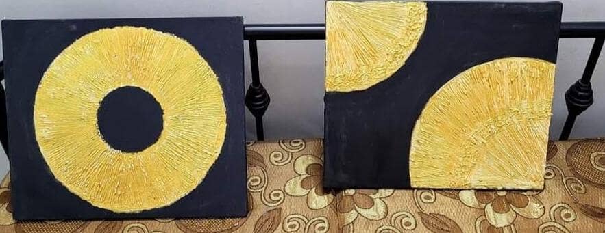 Acrylic Canvas Texture Art