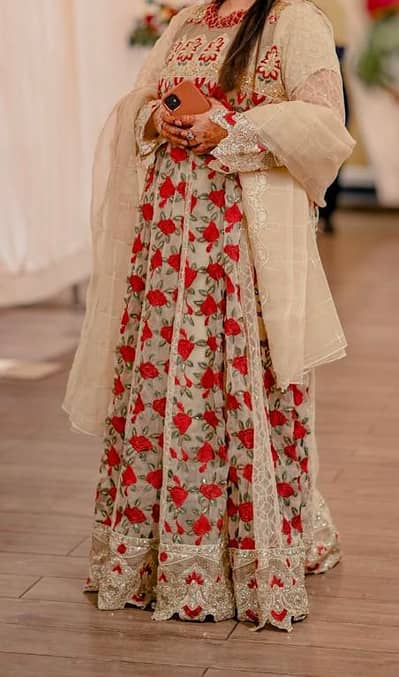 New three piece maxi with beautiful work on it