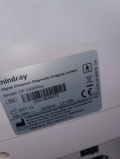 DDL 2200 plus mindary ultrasonic machine