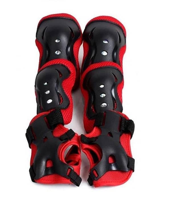 Knee, Elbow & Wrist Protective Pads for Kids - Red blue black