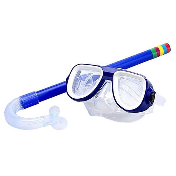Children's Snorkel Set with Mask, Dry Snorkel Tube, and Swimming Goggles