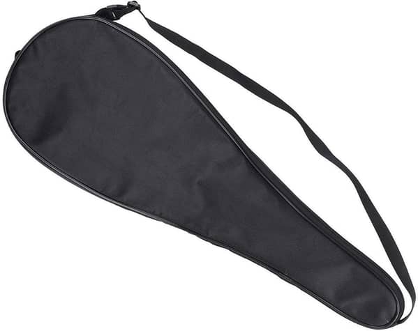 Badminton Racket Cover Bag  Carrying Case with Adjustable Shoulder Strap , Black