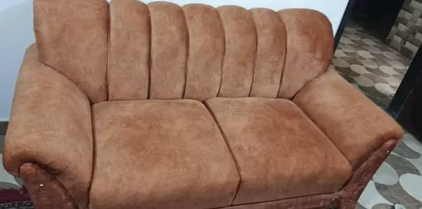 7-Seater Velvet Sofa Set - Excellent Condition just like new