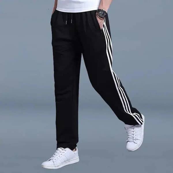 Trousers for Men - Sport and Gym Trousers, 3-Line Casual Mens Trousers