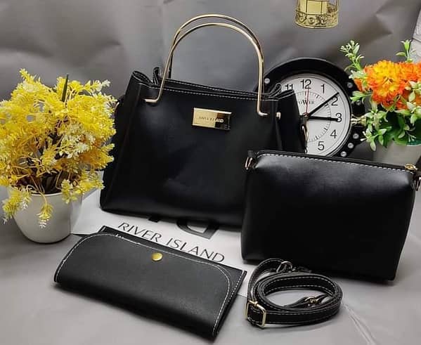 Ladies Bag Pack of 3 – Purse for Girls in 8 Colors