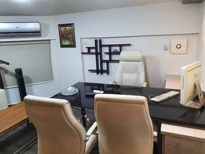 PHASE 6 NEAR TO MAN SABA AVENUE VIP LAVISH FURNISHED OFFICE FOR RENT 24/7 ACCESS WITH LIFT