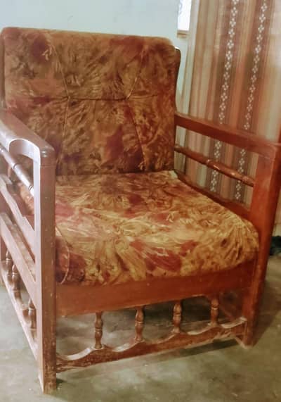 5 seater wooden sofa set