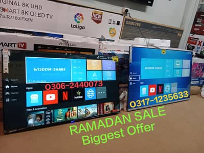 48" inch Smart Led Tv UHD 4k Bezeless (32" 43" 55" 65" 75" 85)
