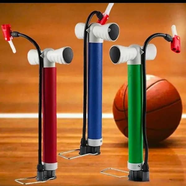 Hand Air Pump for Bicycle, Football, Basketball, Soccer Ball and Pool Toys – Multicolor, Small Foot Pump