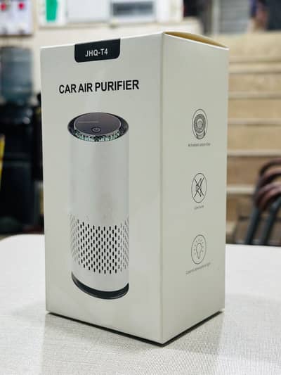 Brand New Car Air Purifier | Silent Motor | Carbon Dust Filter | RGB