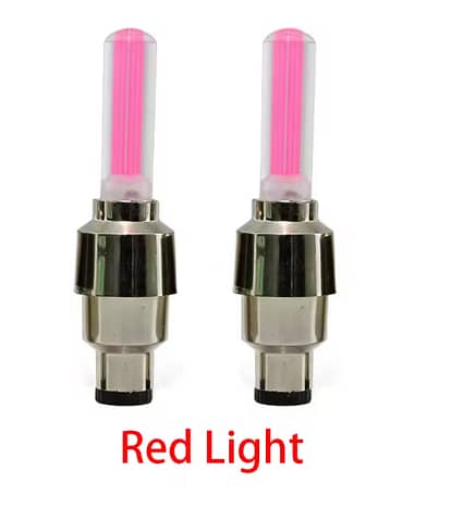 2/4Pcs Car Wheel Tire Valve Caps with LED Neon Light - Waterproof Universal Wheel Lights