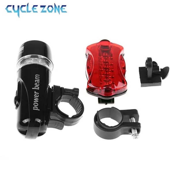 Cycle Light 5 LED Bike Light Set: Front Headlight and Butterfly Taillight for MTB