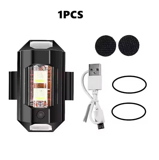 7 Colors LED Bicycle Taillight for Outdoor use, Waterproof Safety Signal Lights (Drone/Vehicle compatible) - USB Rechargeable