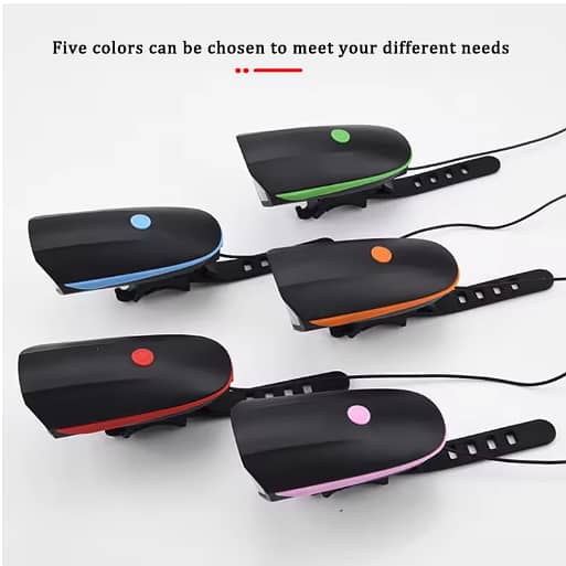 USB Rechargeable MTB Bike Light with Front and Rear LEDs and Battery Charging (Brand/Model: High-Quality LED Front Light)