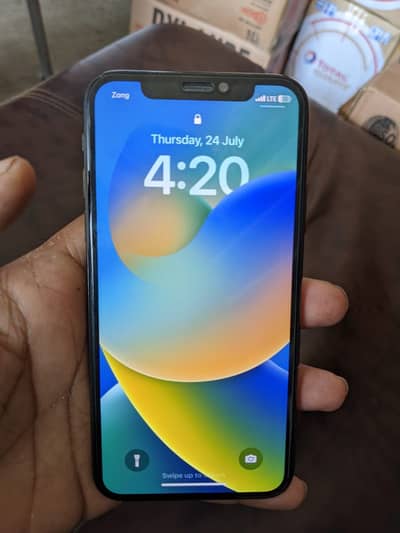 I phone x pta approved with box