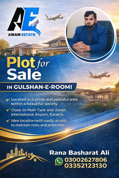 Plot available for sale in GULSHAN-E-ROOMI