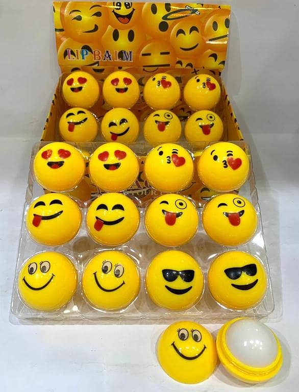 Smiley Lip Balm Pack of 6 – Moisturizing, Hydrating, Soft & Smooth Lips