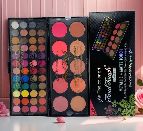 Color Institute Eyeshadow, Highlighter, Shimmer and Blushon Palette