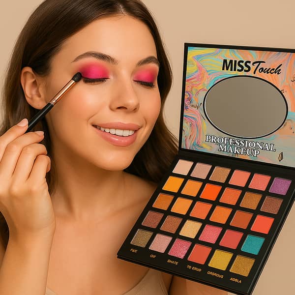 40Glitter Eyeshadow Palette: 35 Pigmented Shades for Matte, Shimmer, and Glitter Finishes