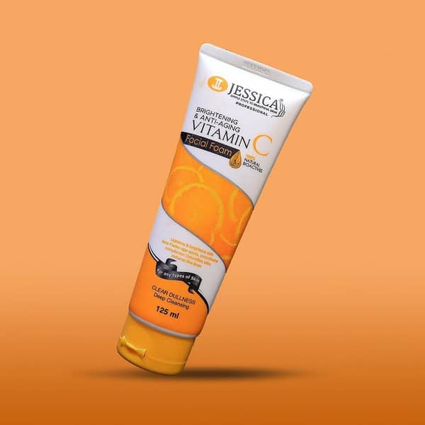 Jessica Vitamin-C Facial Foam – Glow-Boosting Vitamin C Face Wash (100ml)