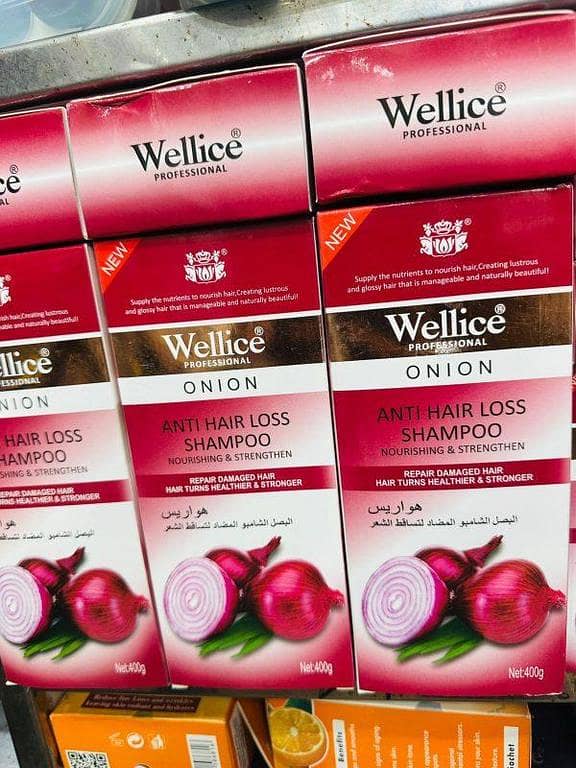 Wellice Professional Onion Anti Hair Loss Shampoo – Nourishing Formula for Hair Growth