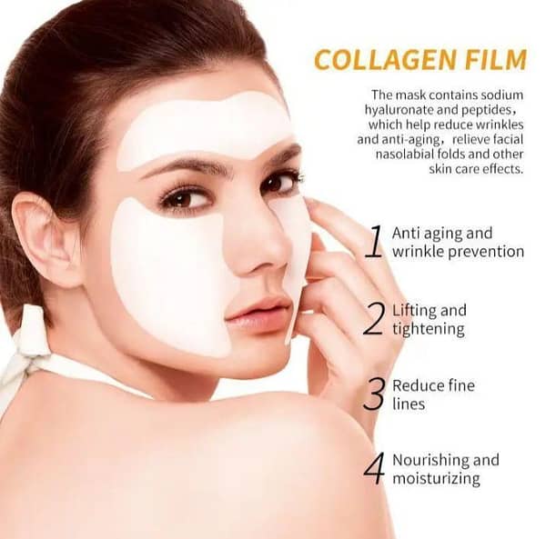 Collagen Dissolvable Mask (Anti-Aging), Collagen Film Mask, Nano Melting Water-Soluble Mask, Korean Glass Skin