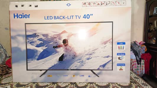 Haier Smart LED TV / Google TV 40 inch with Box