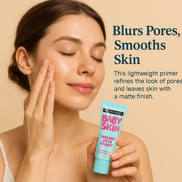 Baby Skin Instant Pore Eraser Primer – Lightweight, Pore-Minimizing Makeup Base
