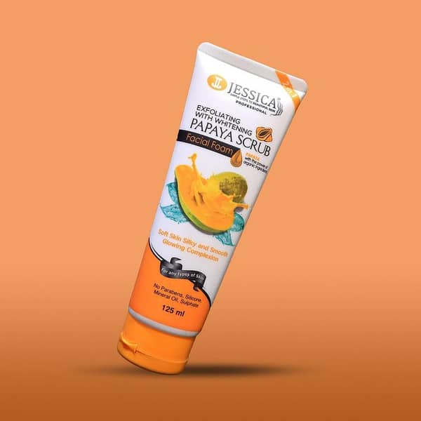 Jessica Papaya Facial Foam – Deep Cleansing & Brightening Face Wash (100ml)