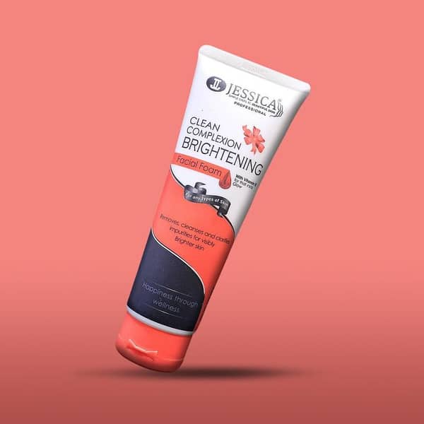 Jessica White Facial Foam – Skin Brightening & Deep Cleansing Face Wash (100ml)