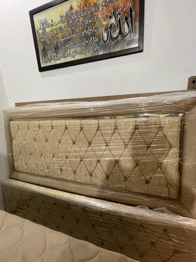 King size cushion double bed is available for sale