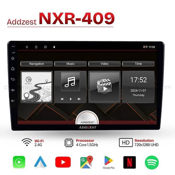 Addzest NXR-409/410WF Android Car LCD Panel & CarPlay 2GB+32GB Fits in all Cars