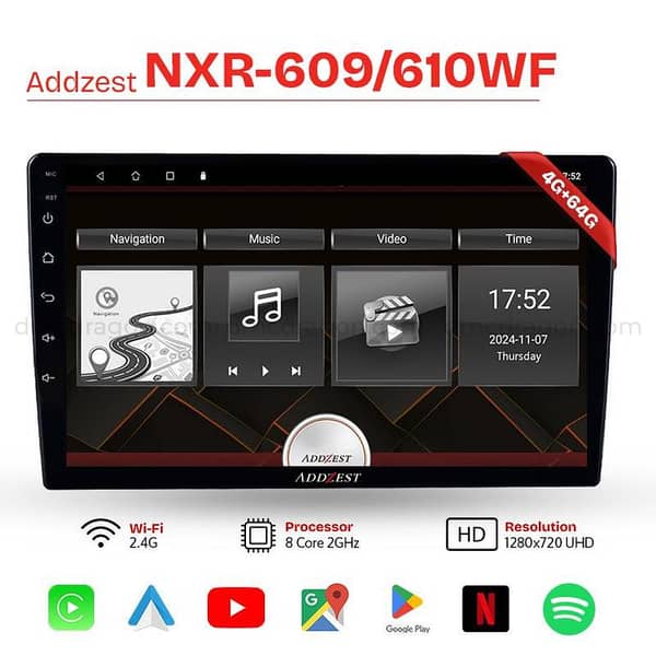 Addzest NXR-609/610WF With 360° Camera Android Car LCD Panel 4GB+64GB Fits in All Cars