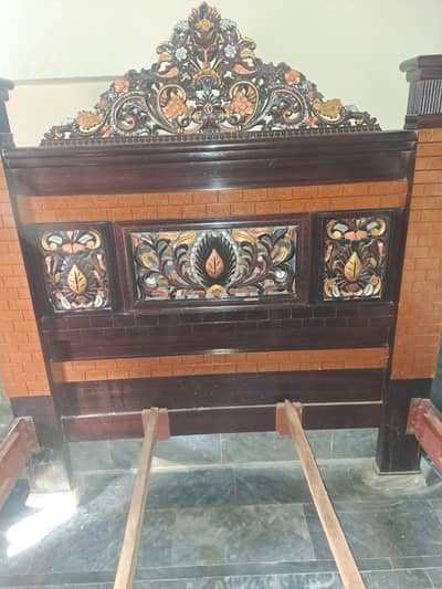 Bed for sale used condition with/without mattress